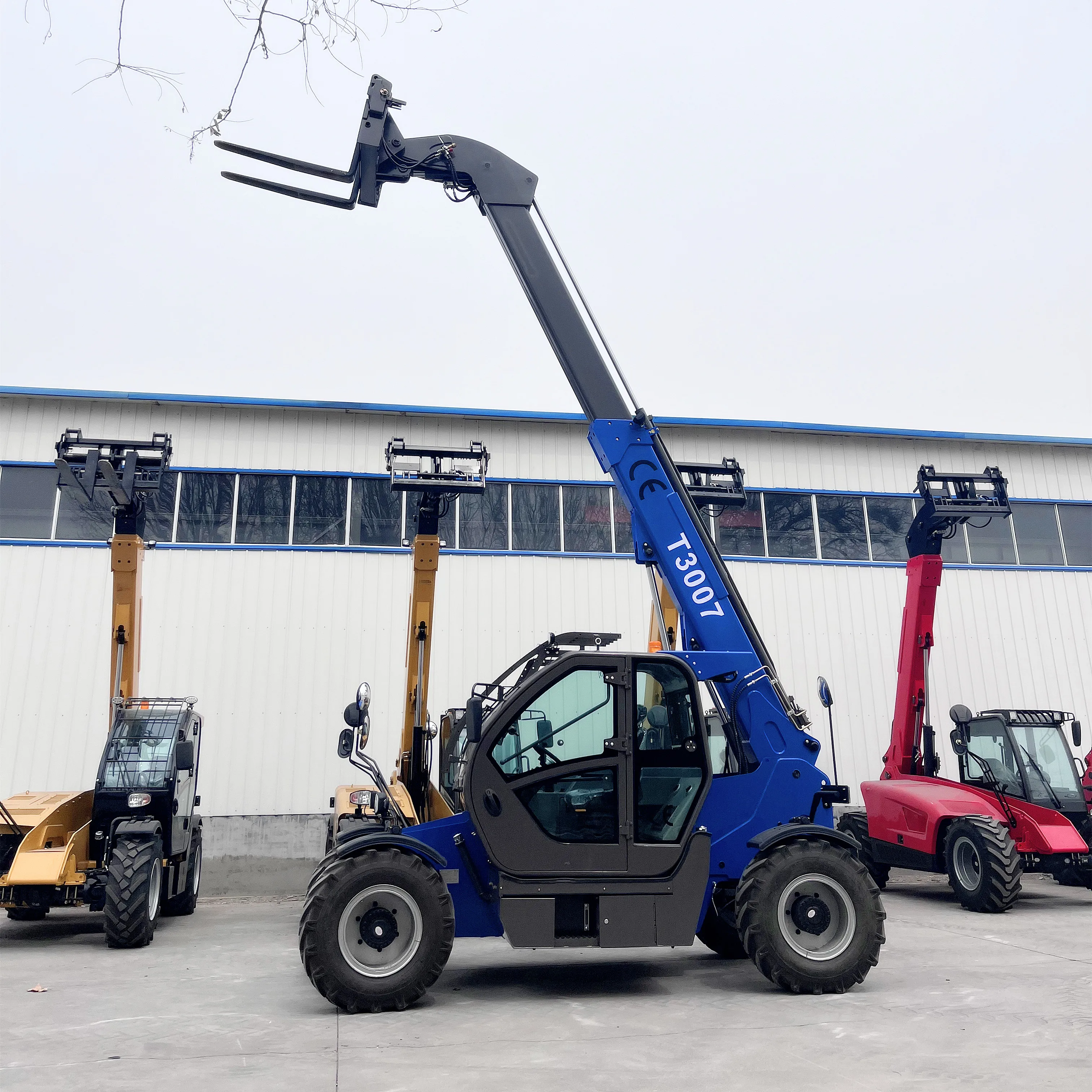 Versatile Attachment Ready Telescopic Handler Loader Quick Coupler System for Bucket Forks Grapple Work Tools