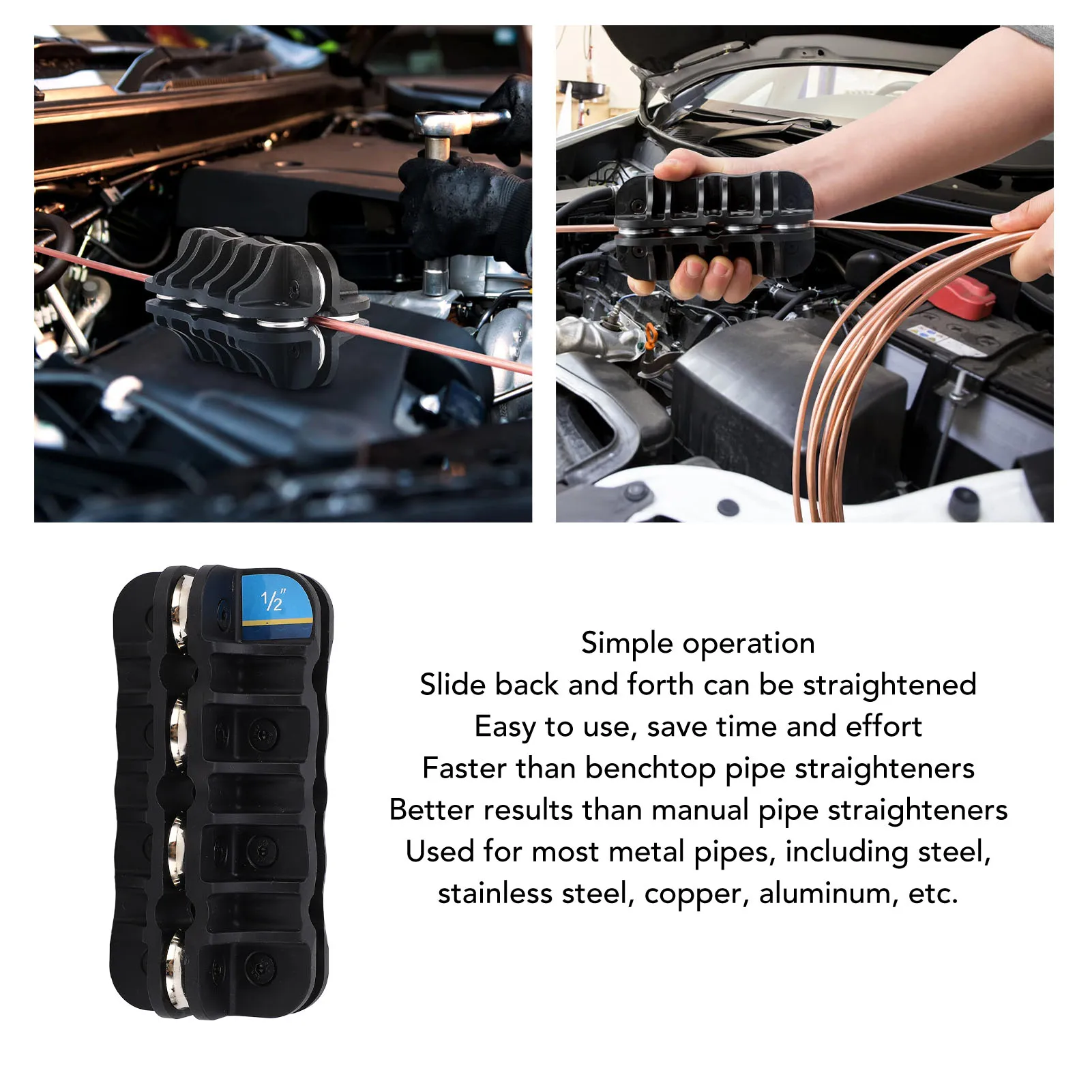 1//2 Zoll Rohrglätter Rohrglätter Rohrglätter 1/2 Zoll 12,7 mm Handbremsleitung Kupferrohr Glättwerkzeug