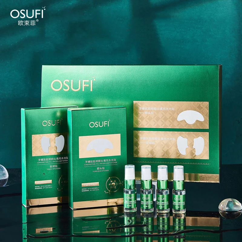 OSUFI Conopeptide Forehead Cheek Mask Water Glow Filling Serum Combo Set Hydrate Moisturizing Firm Brighten Face Skin Care