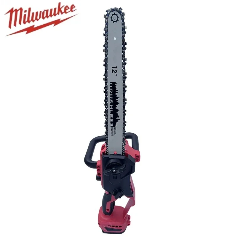 منشار كهربائي من Fit Milwaukee بدون فرش مقاس 12 بوصة مع منشار كهربائي لاسلكي لقطع الأشجار وتسجيل قطع الخشب #2