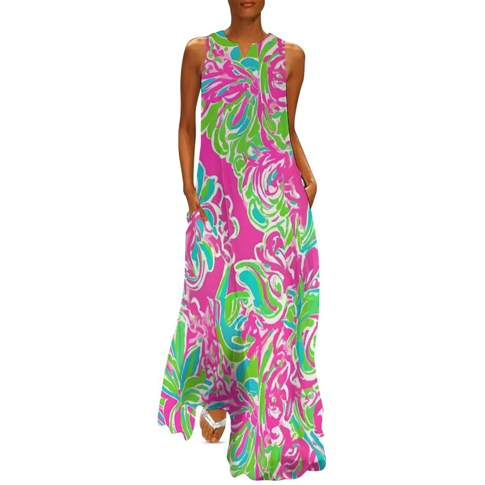 

Preppy Lilly’s paisley Long Dress Dress vintage luxury woman evening dress dresses for prom wedding dresses for woman