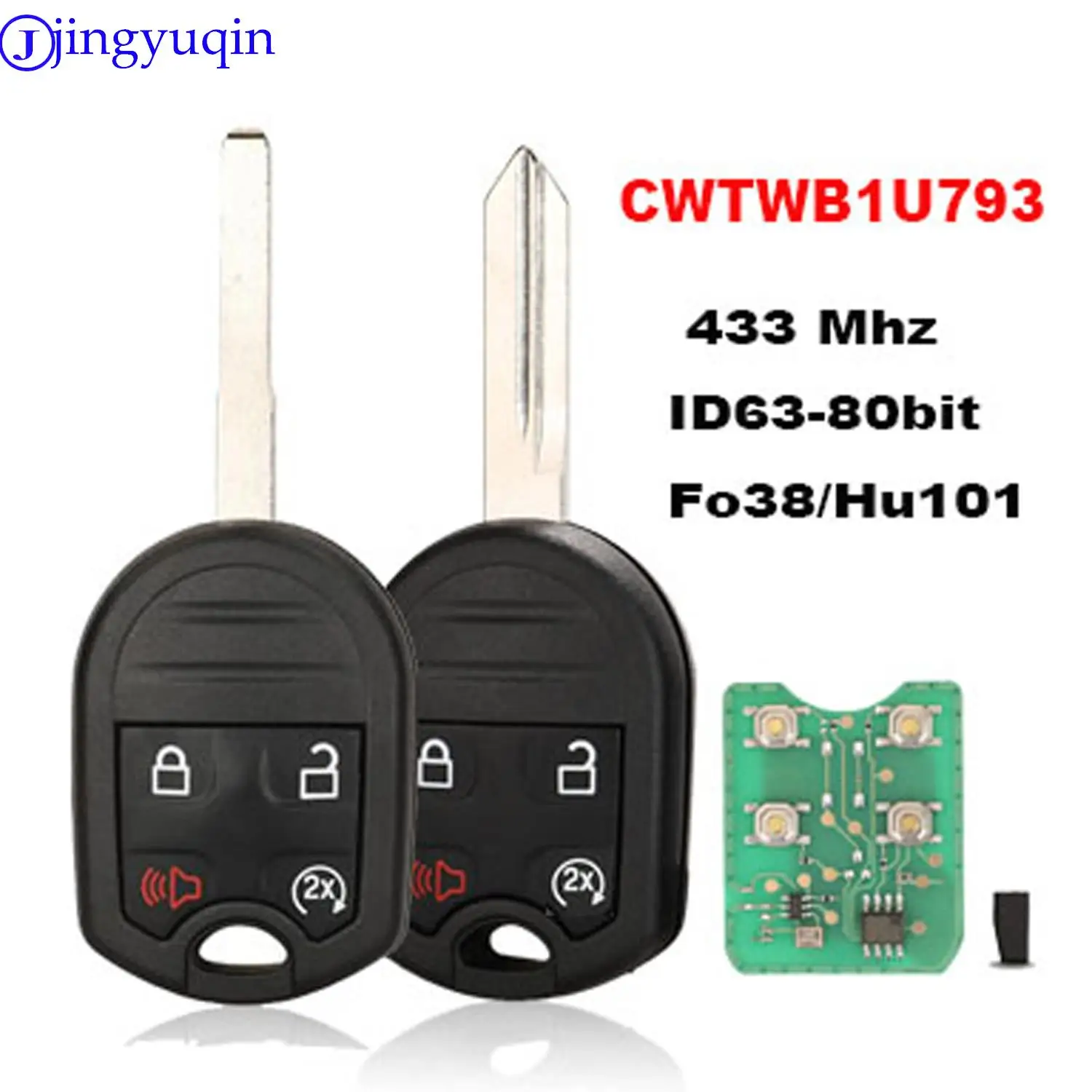 jingyuqin Remote Key ID63 315MHz For Ford EDGE ESCAPE EXPEDITION EXPLORER FLEX FUSION MUSTAN TAURUS