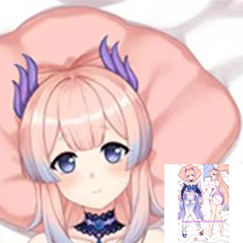 

Dakimakura Anime Sangonomiya Kokomi Double-sided Pillow Cover Print Life-size body pillows cover Adult pillowcase 2024