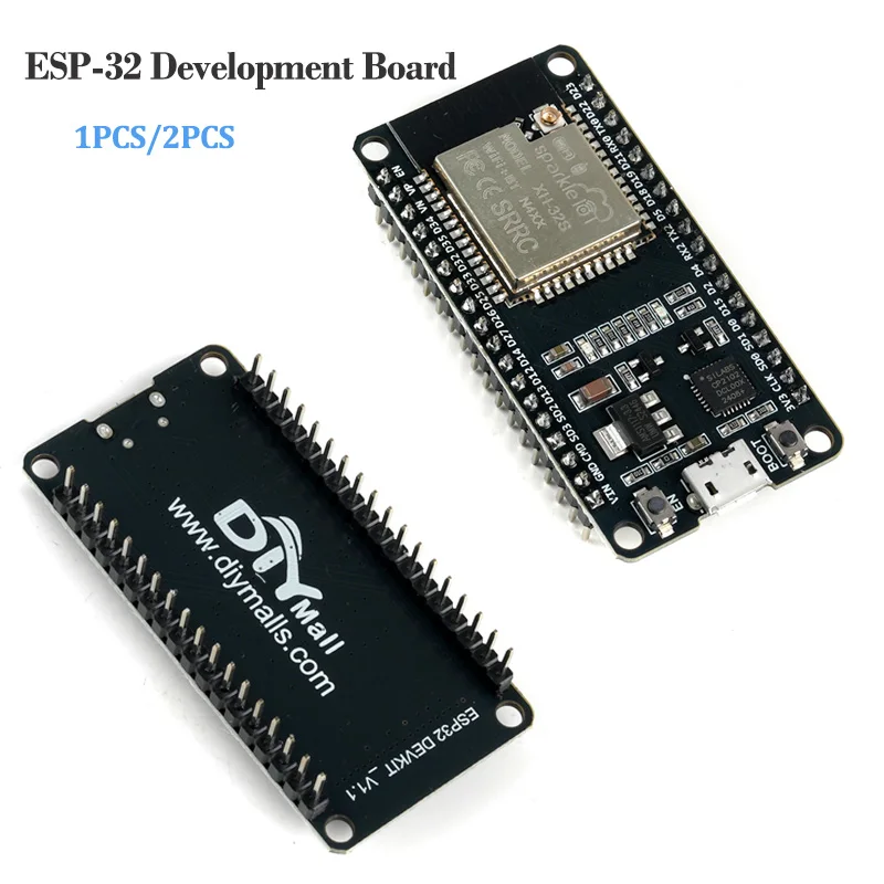 

1/2 шт. ESP32 18-контактная макетная плата ESP-WROOM-32, двухъядерный модуль Wi-Fi + BT, детали ESP32S, совместимые с Expressif для Ardu IoT