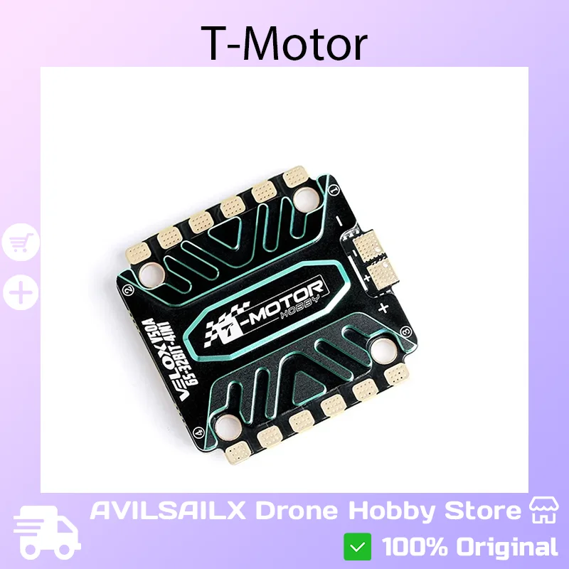 

T-Motor VELOX V50A ESC 50A 32Bit BLHELI32 3-6S Lipo 30.5mm Mount for FPV Racing Drone