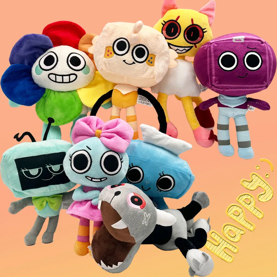 8 Uds Dandy's World Goob Pebble Doll lindo juego de terror tema juguete de regalo para niños