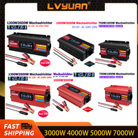 LCD Display Power Inverter 1500W/2000W/2600W Car Inversor DC12V to AC220V EU Socket Voltage Converter
