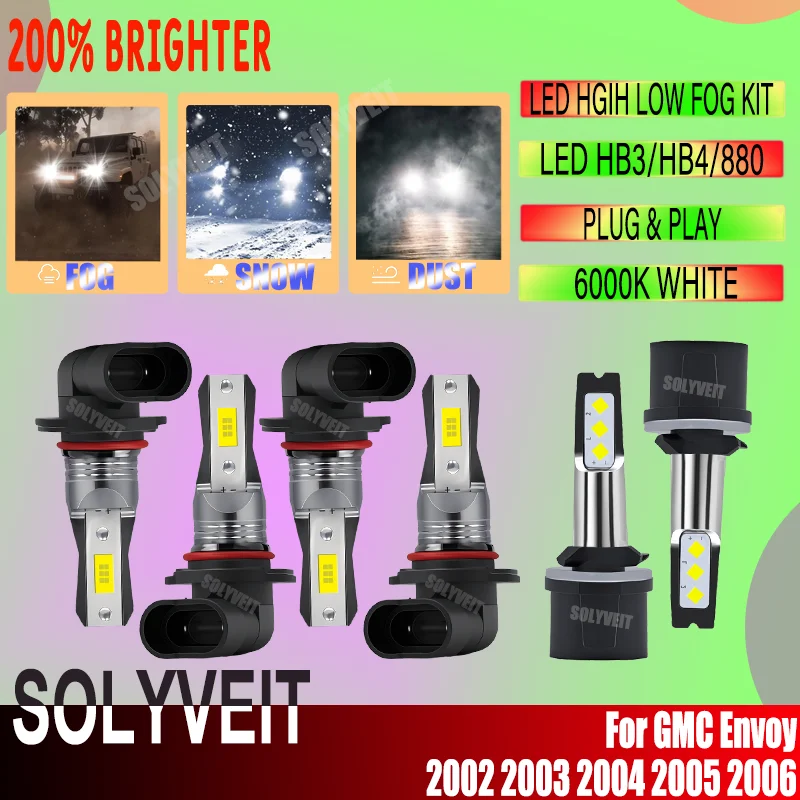 

Наше обещание постоянного совершенствования: с новыми улучшенными компонентами, 200% более яркий свет для GMC Envoy 2002, 2003, 2004, 2005, 2006 годов.