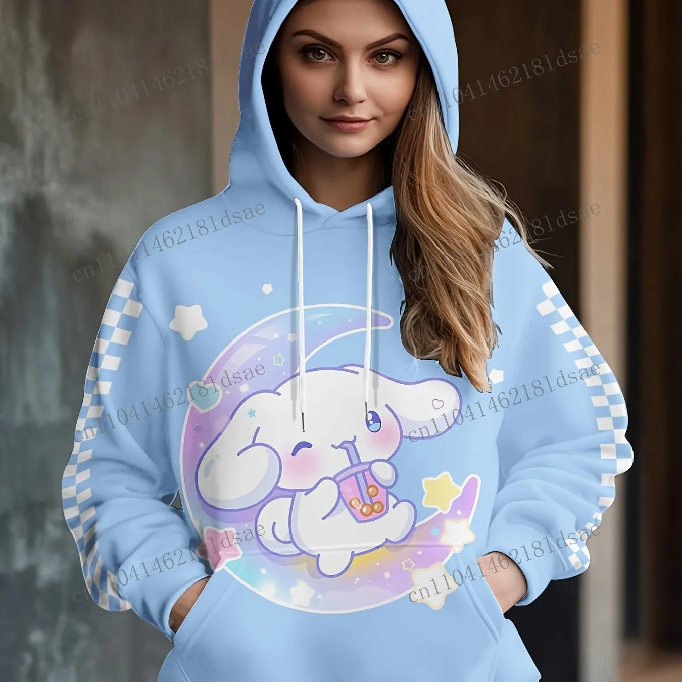 

Толстовка с 3D принтом, пуловер, толстовка с длинными рукавами, повседневная свободная рубашка, мягкая уютная рубашка в стиле аниме, полиэстер, собака с корицей, женский мультфильм