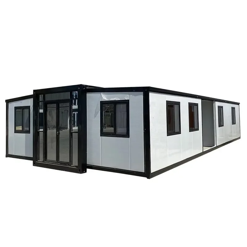 20FT Expandable Folding Mobile Tiny Home 2 Bedroom 1 Bathroom Living Room Kitchen Prefab House Container Homes Prefabricated