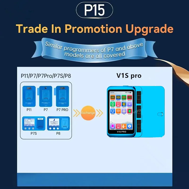 JCID P15 BGA110 Trade In Promotion Upgrade für JC P13/P14 Pro P11/P7/P7 PRO/P7S/P8 Pro 1000S Programmierer bieten alten Host SN an
