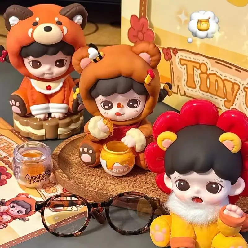 Genuíno tnt bebê zreas fofura é justiça série caixa cega kawaii estatuetas colecionáveis ornamento de mesa brinquedo presente