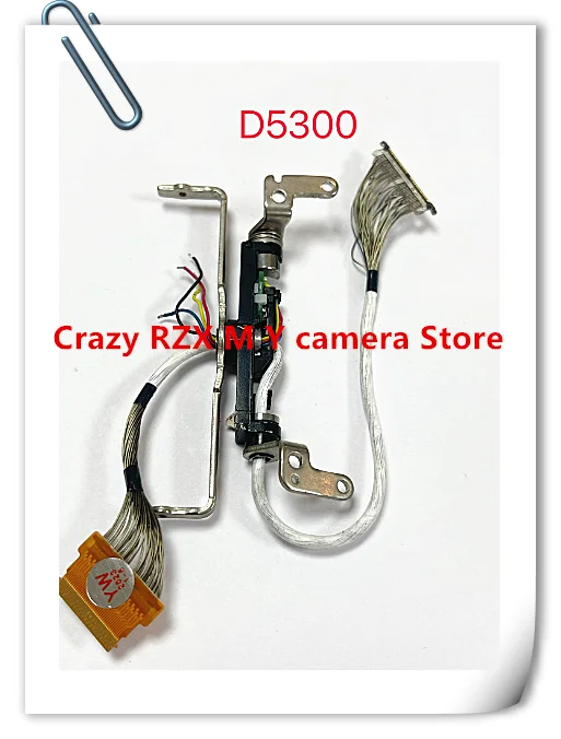 For Nikon D5300 Back Cover Rear LCD Display Screen Hinge Rotating Shaft Flex Cable FPC Connect Mainboard Camera Part