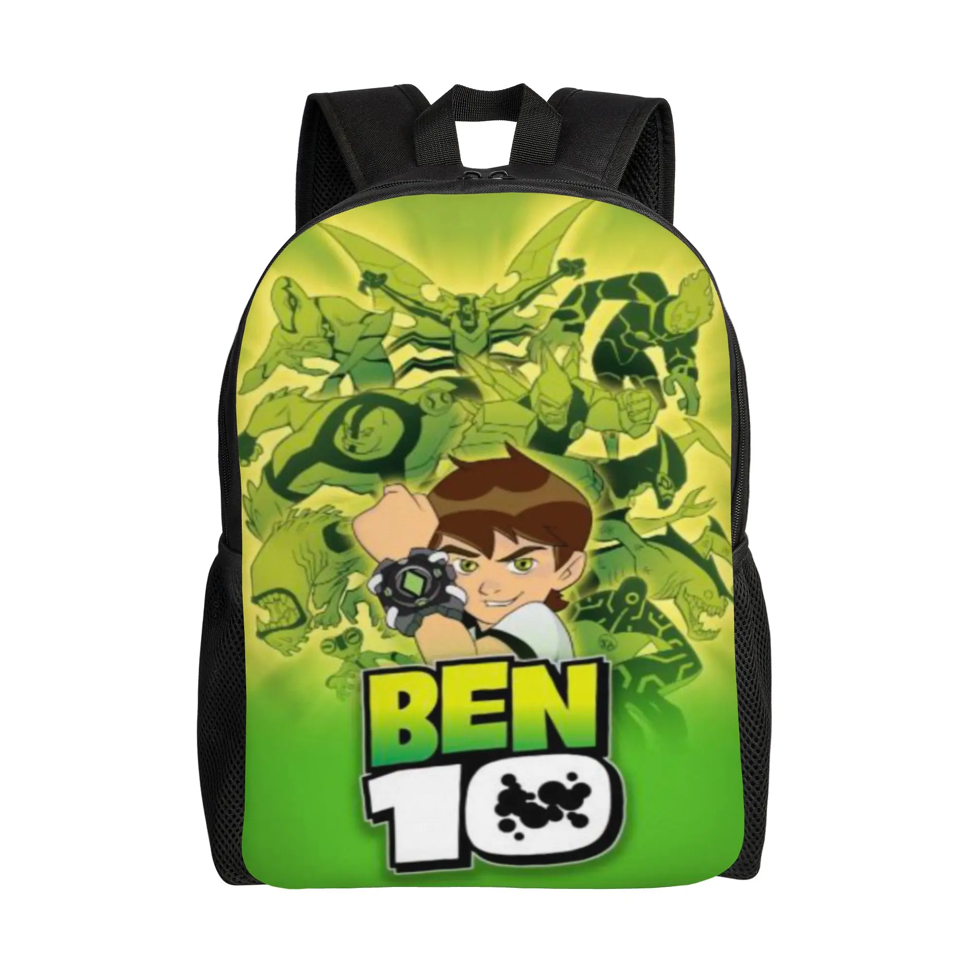 Ben 10 Book Pack Back to school season Classic Ben10 Logo Poster  Adjustable Strap Backpack