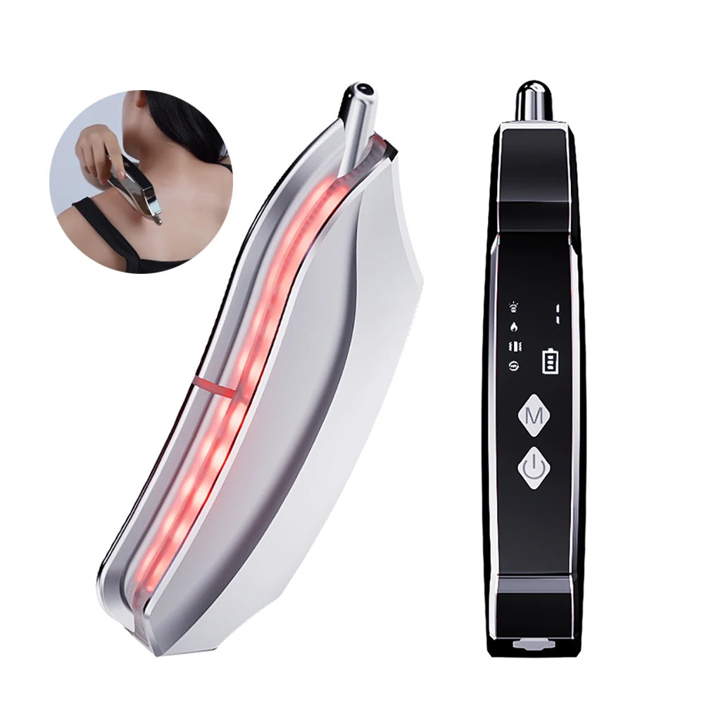 

Electric Gua sha Massage Tool Pain Relief Massager 3-in-1 Red Light Therapy/Heat/EMS/Vibration Scraping Tool Fitness Must-Have