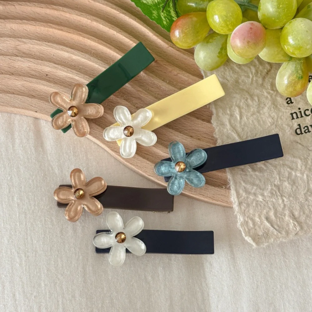 

1pc Korean Vintage Simple Flower Hairpin For Women Girl Sweet Hair Ornament Barrette Hair Clip Hairgrip Fashion Hair Accessories