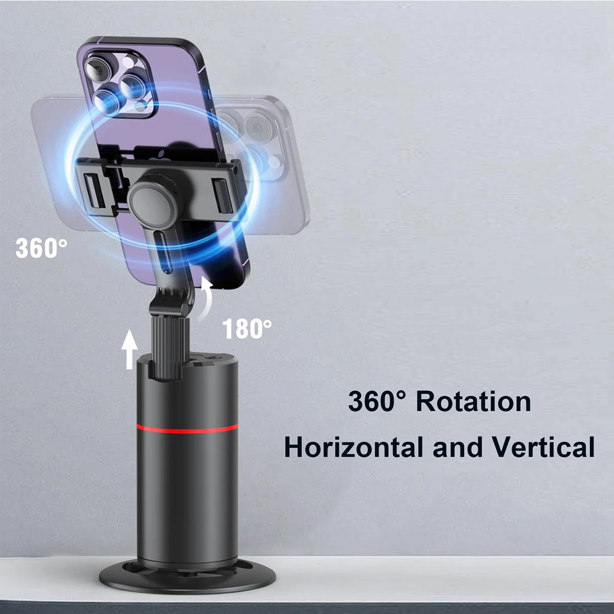 360 Graden Rotatie Auto Face Tracking Telefoonhouder Stand Opvouwbare Gebaar Bediening Voor Mobiele Smartphone Vlog Live Streaming