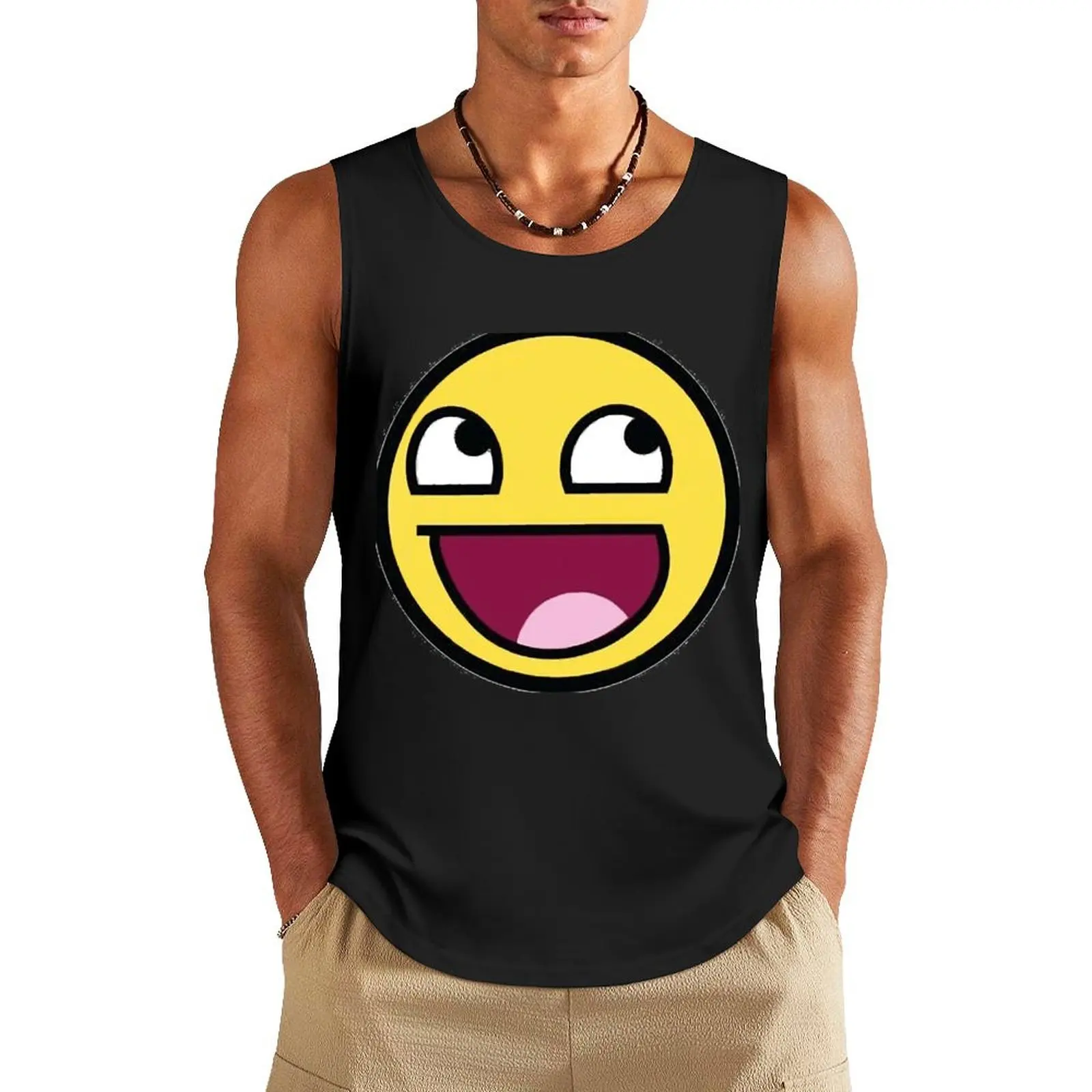 

Awesome Face Epic Face Meme Tank Top Gym clothes summer Men's tops