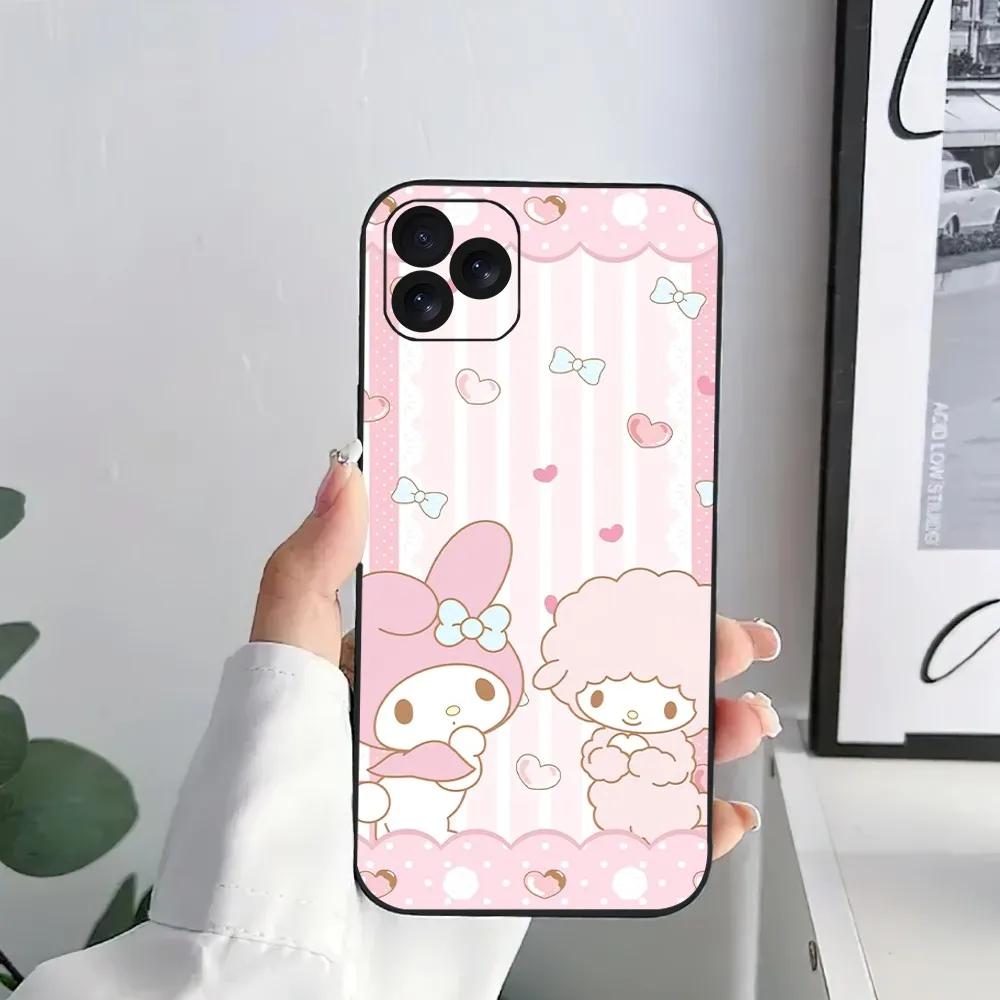 MINISO Sanrio my sweet piano Phone Case For iPhone 15 14 13 12 11 8 Mini Xr Xs X Xsmax Pro Max Plus Shell