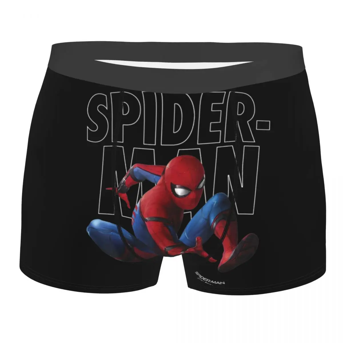 Man Spider Man Cartoon Boxer Shorts Cozy Comic Character Underwear Breathable Panites