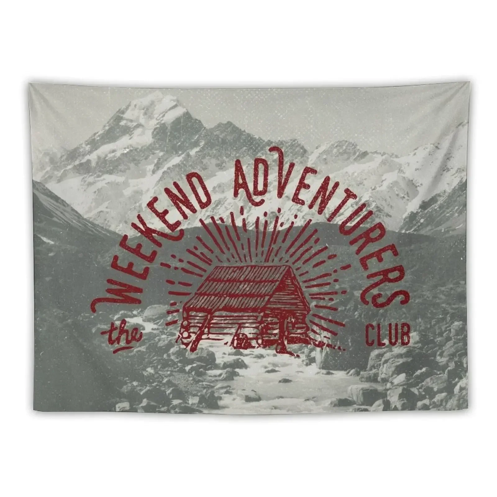 Weekend Adventurers Club Tapestry Decor Home Wall Decorations Room Decorator Tapestry