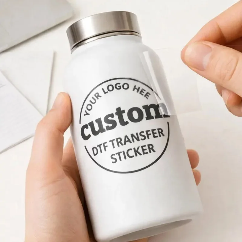 50PCS Stickers Logo Personalized Stickers Custom Transfer Sticker Wedding Labels 3D UV DTF Customized Brand Name Car DIY Bottle