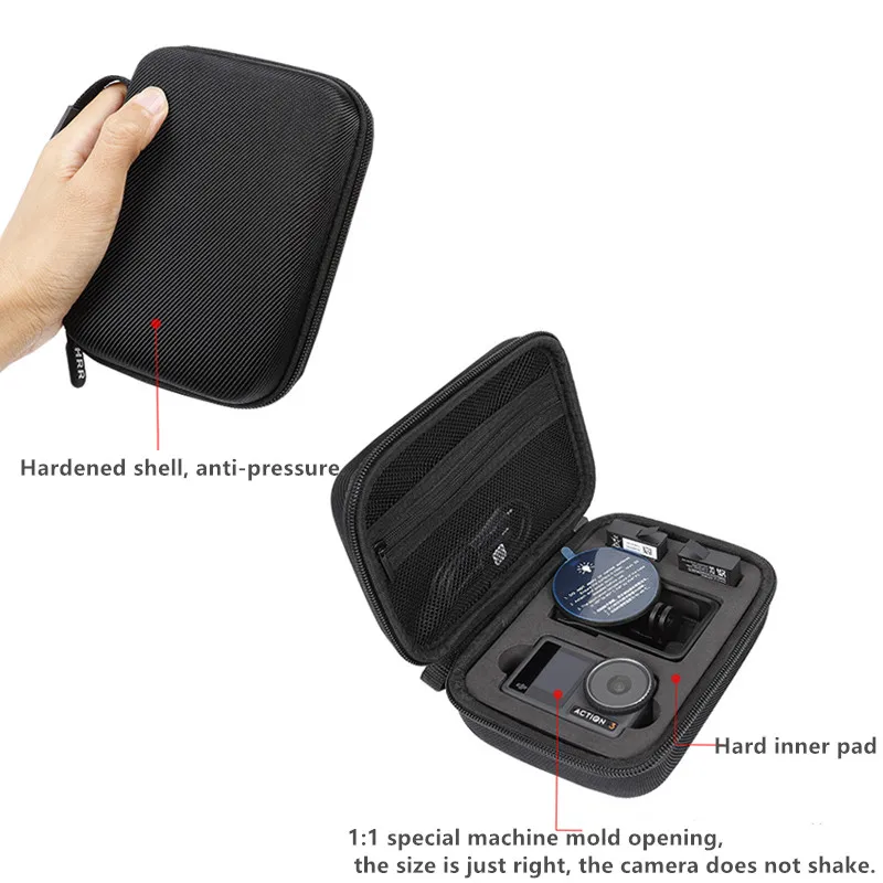 المحمولة حمل حقيبة التخزين للصدمات مقاوم للماء واقية حقائب كتف ل DJI Osmo عمل 3 كاميرا الملحقات