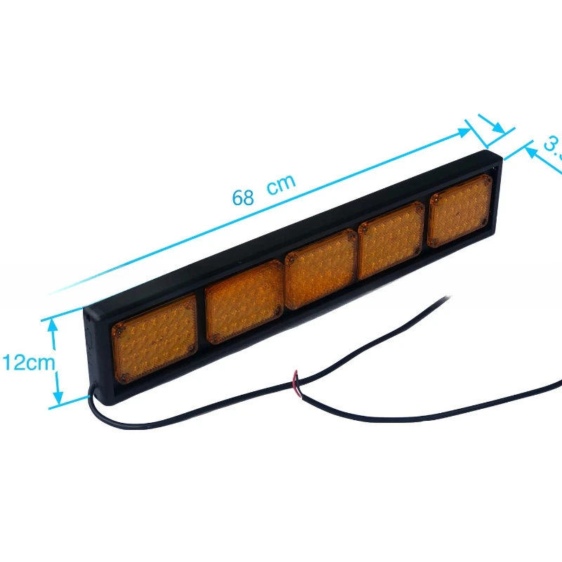 

Sanitation vehicles use all yellow LED arrow lights