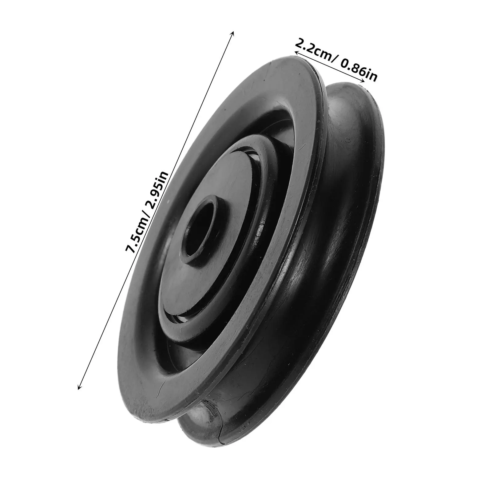 4 قطعة عجلة بكرة تحمل النايلون قدرة تحميل عالية أداء سلس العالمي الصالة الرياضية كابل بكرة استبدال أجزاء