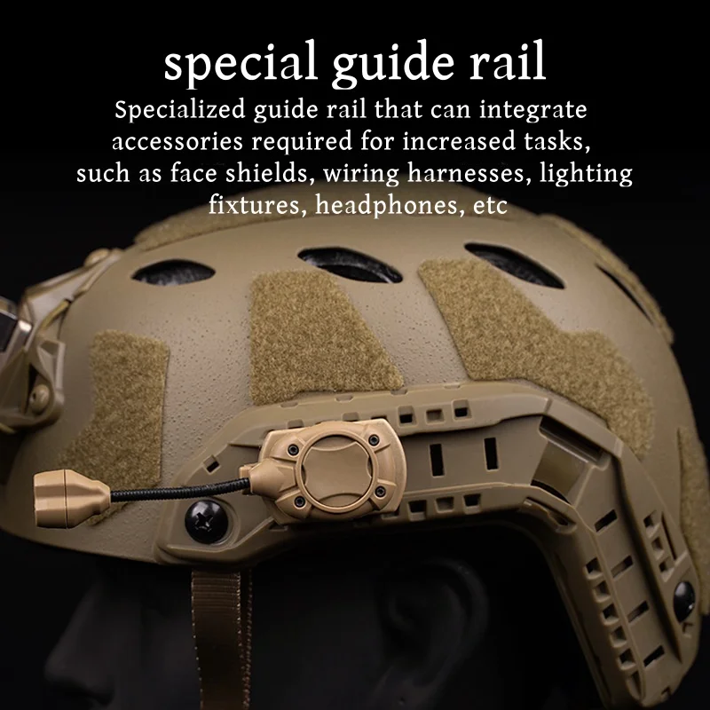 قضبان خوذة سريعة عالية القطع ، مجموعة ترقية لقضبان التخييم ، احتياطي ، قناع خارجي ، ثقب المشبك