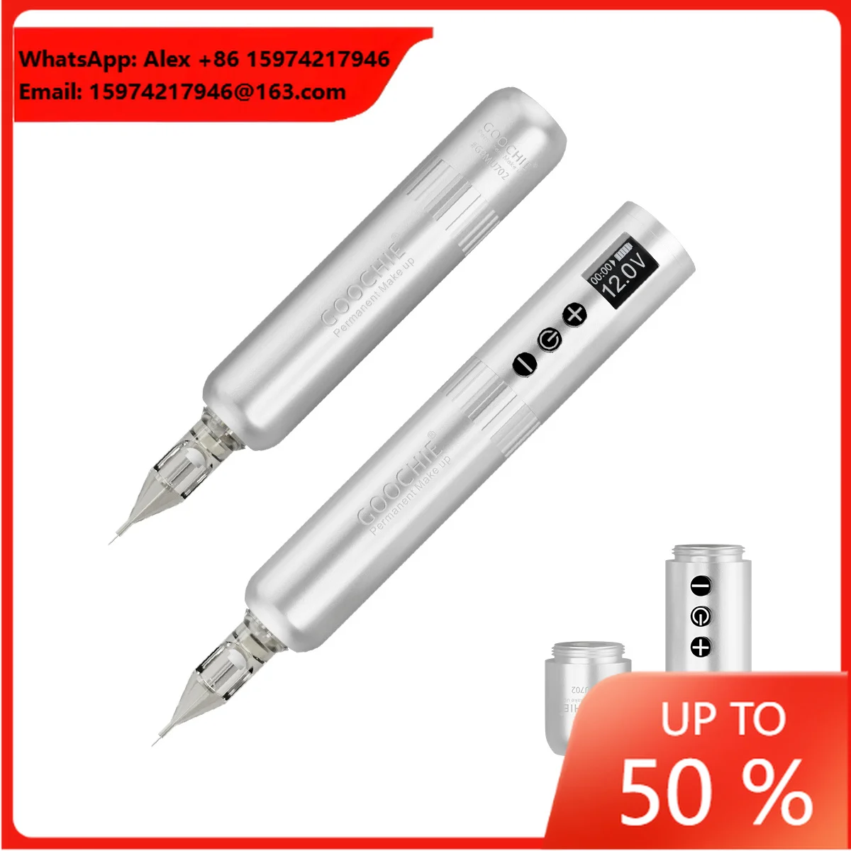 Goochie Portable Wired & Wireless Tattoo Machine Permanent Makeup Machine Tattoo Gun Pen