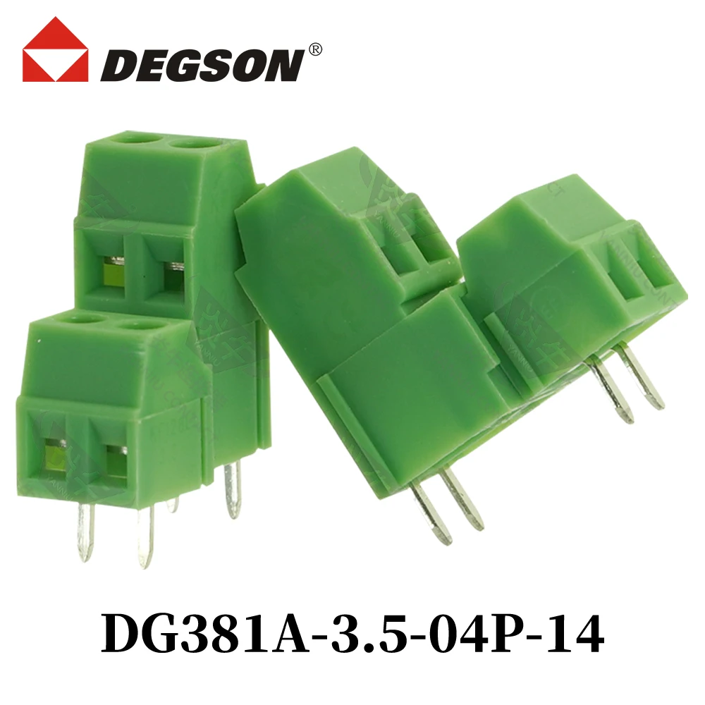 DEGSON DG381A-3.5-02P-14-00ZH DG381A-3.81 Screw Connector PCB Terminal Blocks KFDG381A 2P-12P MKKDS1 Phoenix Contact 10A 130V