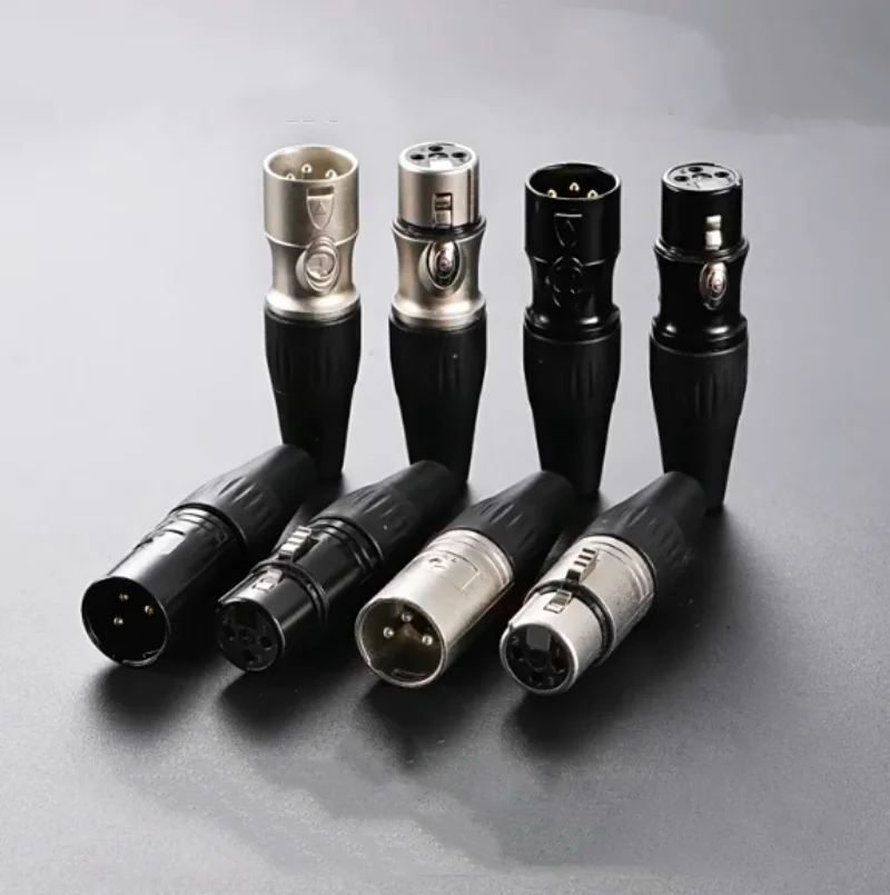 

20 шт., аудиобалансирующие XLR вилки Canon «папа» и «мама», фитинги для микрофонных линий YS136N