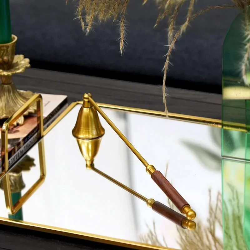 

Hot SalesHome Imported Handmade Vintage Brass Handheld Candle Extinguisher European Classical Candle Extinguishing Tool Ornament