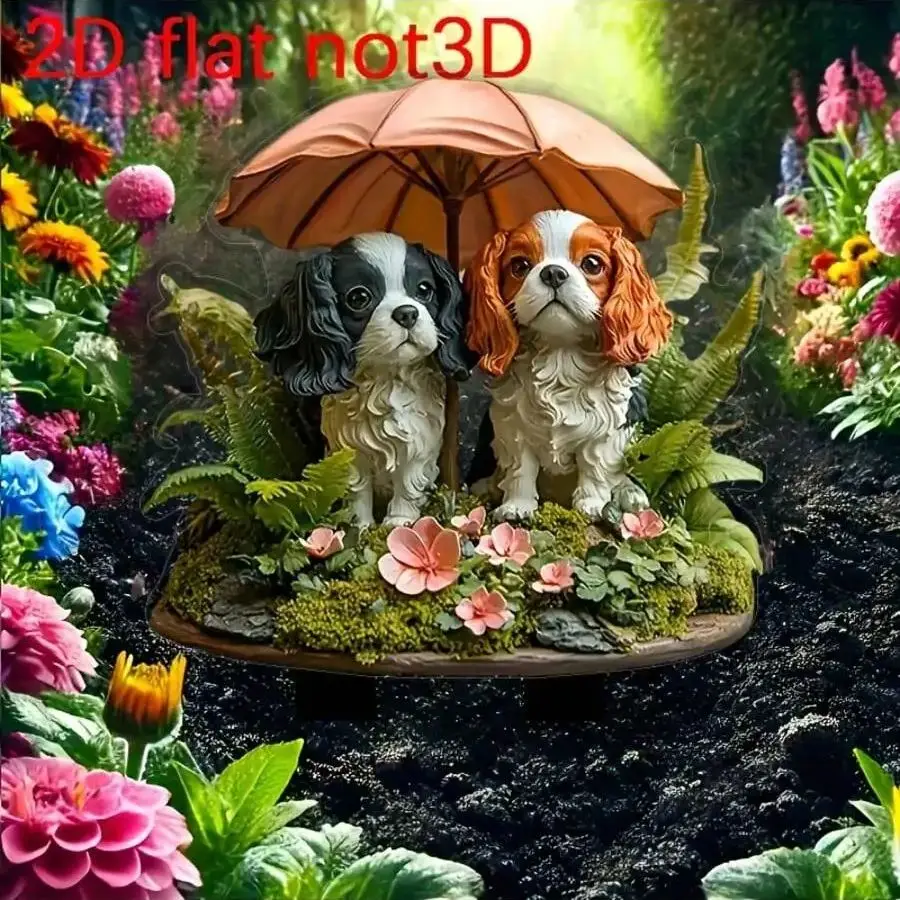 1PCS Puppy Flowerpot Decorative Pile Multifunctional Outdoor Decoration Product Suitable For Lawn DecorationGardening Decoration