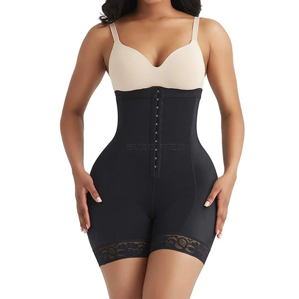 Strapless Padded Butt Lifter for Women High Waist Slimming Shapewear with Hook Eyes Tight Tummy Control Shaping Shorts Underwear