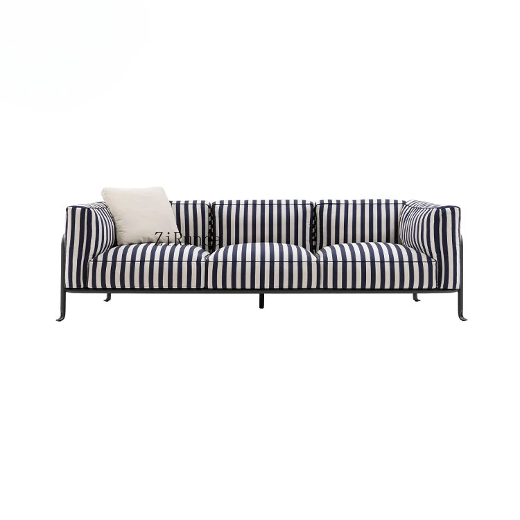 Modern Durable Aluminum Outdoor Sofa Waterproof Comfortable Cushion Garden Armchair Courtyard Villa Terrace Hotel