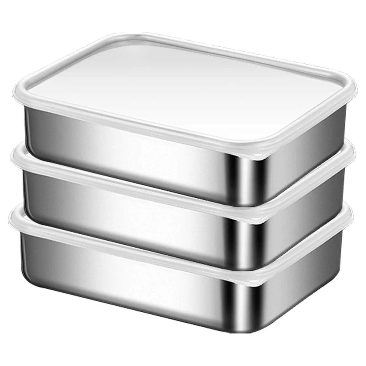 

Контейнеры из нержавеющей стали для хранения пищевых продуктов, контейнер для хранения пищевых продуктов, герметичная Силиконовая крышка, можно мыть в посудомоечной машине
