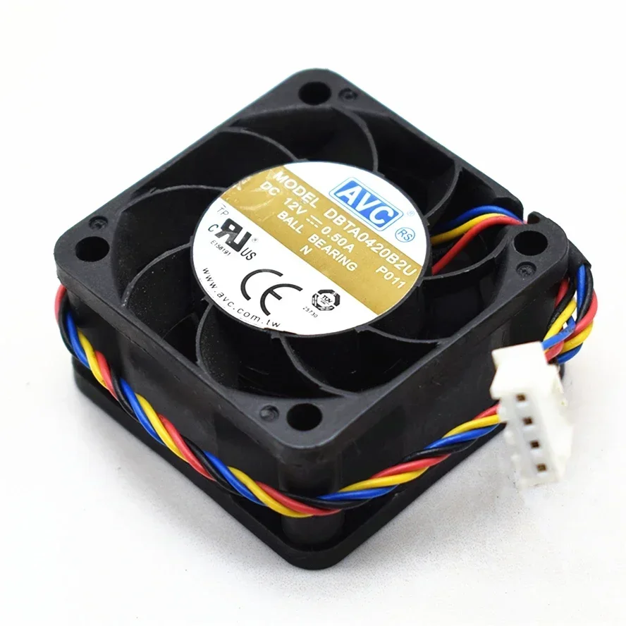 3PCS  AVC 4020 40x40x20MM 40MM Server Fan 15000RPM DBTA0420B2U DC 12v 0.5A 4PIN PWM