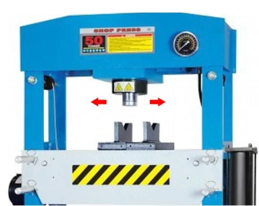 OSATE Vehicle Equipment 50 Ton Hydraulic Shop Press With Gauge with CE certification