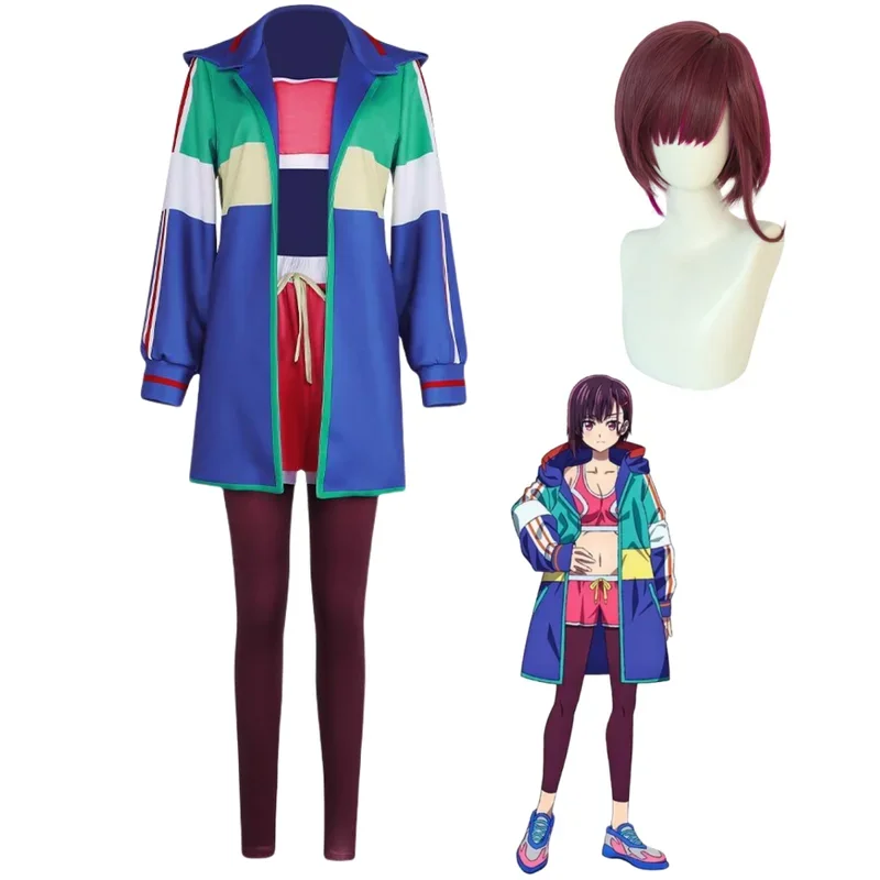 

FC6Anime Zom 100 Mikazuki Shizuka Cosplay Mikazuki Shizuka Costume Wig Sets Halloween Role Play Anime Clothes@FC8！