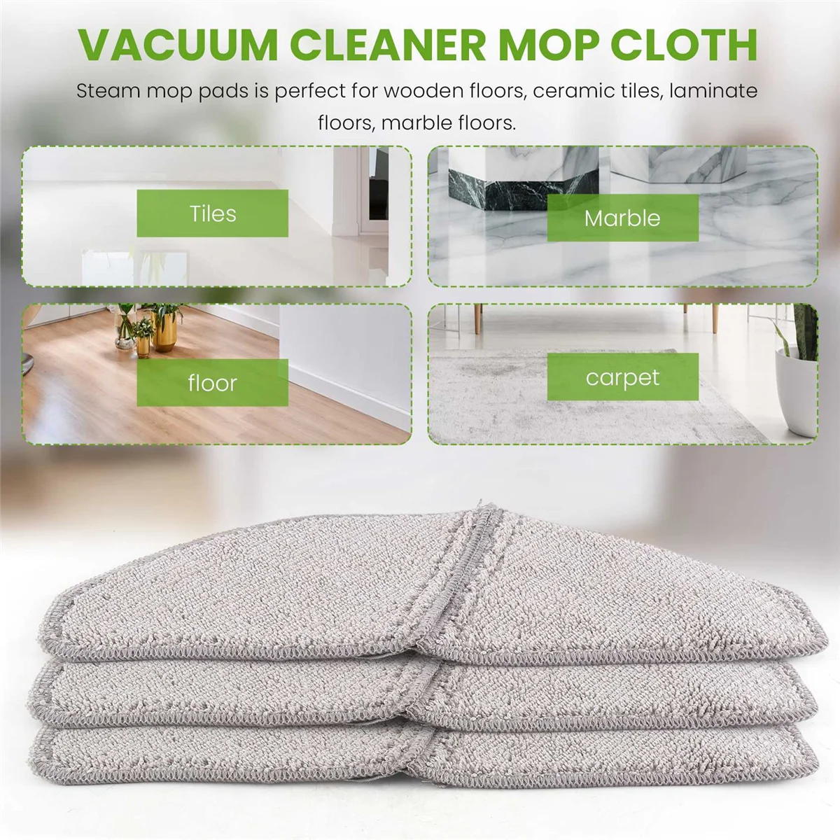 Hot Cleanable Microfiber Mop Cloths Replacement Parts for S8+ M7 Pro Robotic Vacuum Cleaner