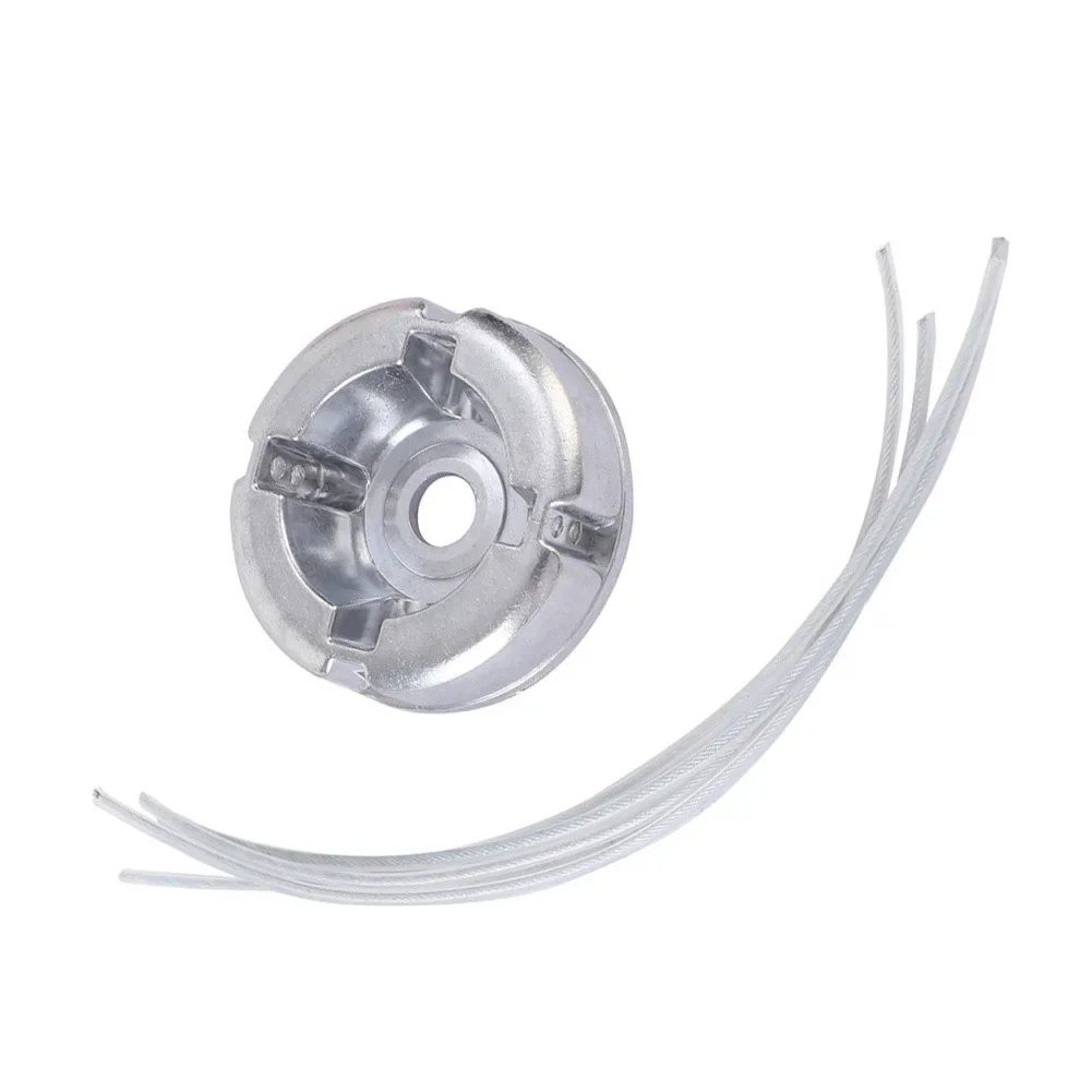 Garden Trimming Lawn Mower Head Replacement Line Lawn Mower Silver Dual-material Design Tool-free Installation