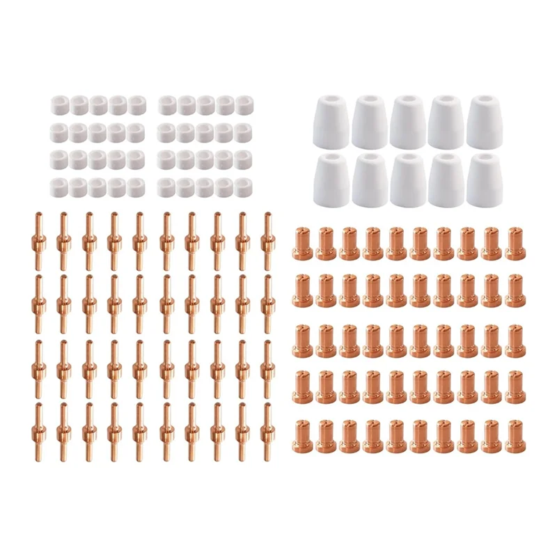 

140 шт. расходные материалы для плазменной резки PT-31 подходят для CUT-40 CUT-50D CT-312 с горелкой для плазменной резки