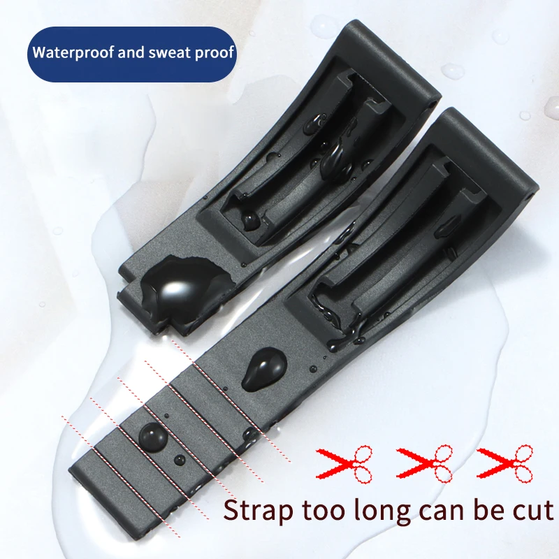 حزام مطاطي لساعة رولكس دايتونا الغواصة GMT SEA-Dweller 20 مللي متر 21 مللي متر 22 مللي متر حزام ساعة سيليكون للغوص الأساور الرجالية