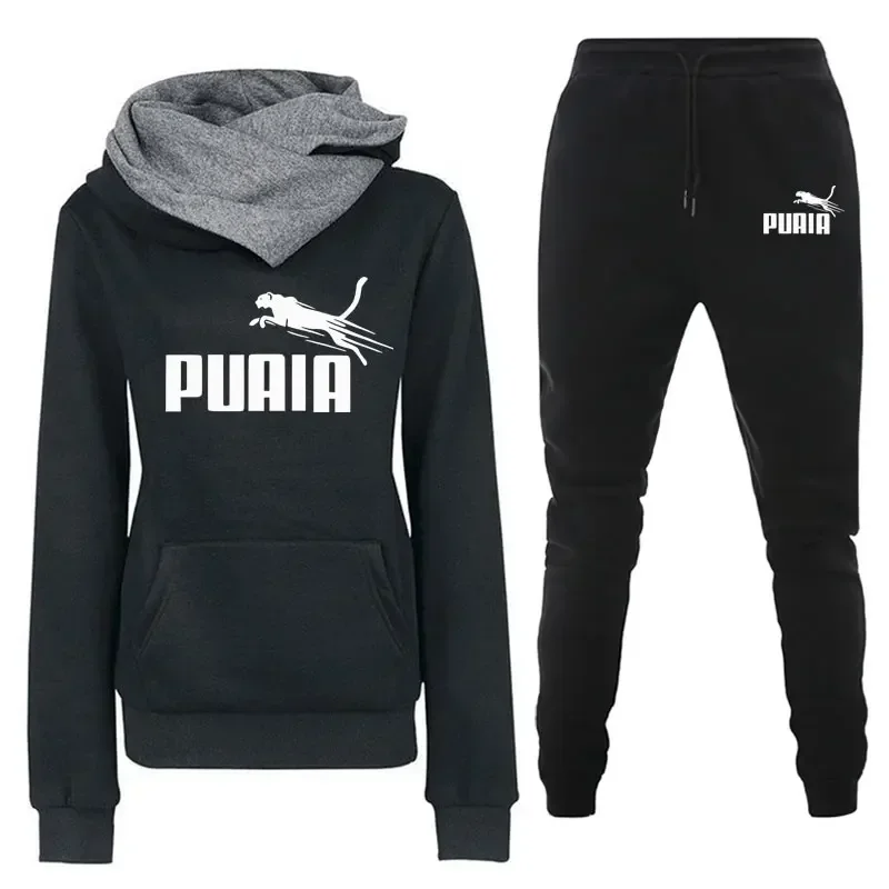 Woman Tracksuit Two Piece Set Winter Warm Hoodies+Pants Pullovers Sweatshirts Female Jogging Woman Clothing Sports Suit Outfits