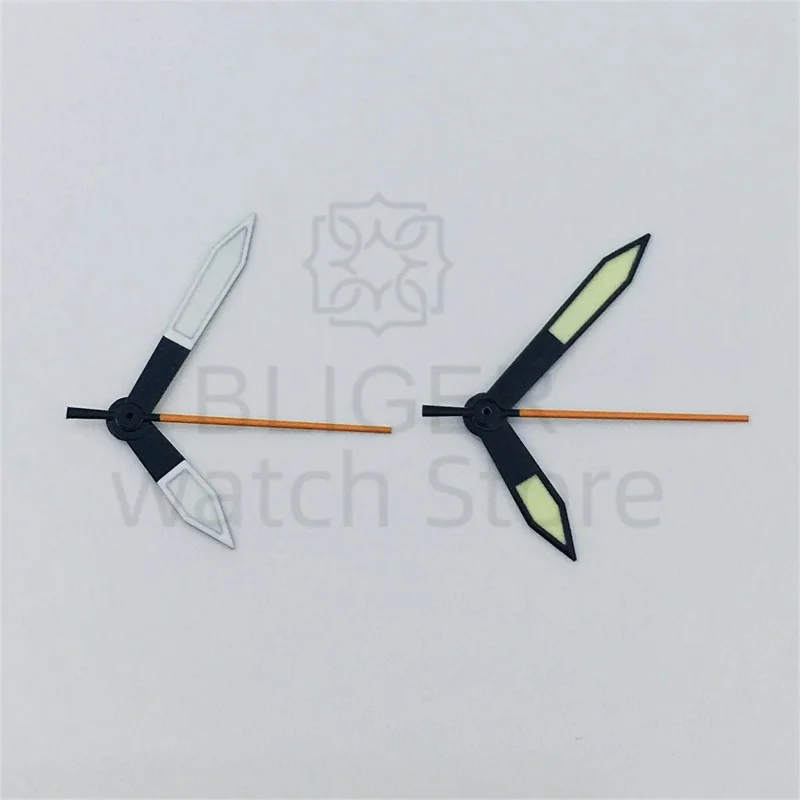 BLIGER manecillas luminosas verdes para reloj, accesorio compatible con movimiento NH34, NH35, NH36, NH37, NH38, NH39, NH70, NH72
