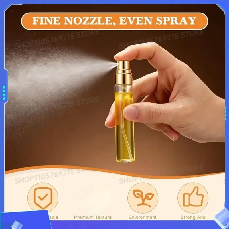 for A76G 50 Pack 10ml Refillable Glass Spray Bottles Mini Travel Spray Containers with Gold Caps for Perfume Samples