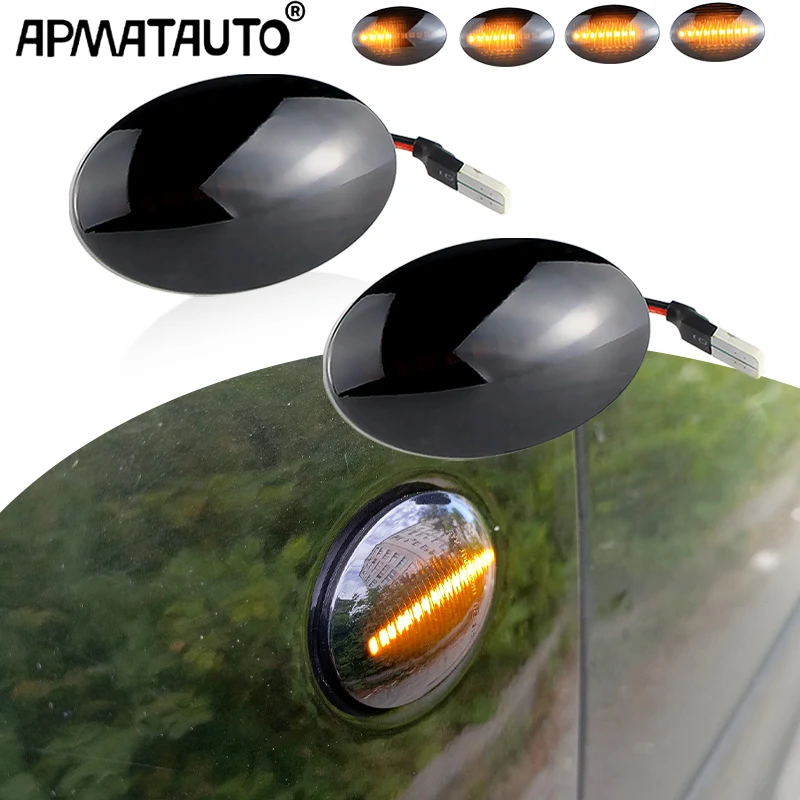 Luz LED Dinámica, Marcador Lateral, Intermitente Secuencial para Opel Combo, Vauxhall Corsa, Chevrolet Corsa, Accesorios para Auto