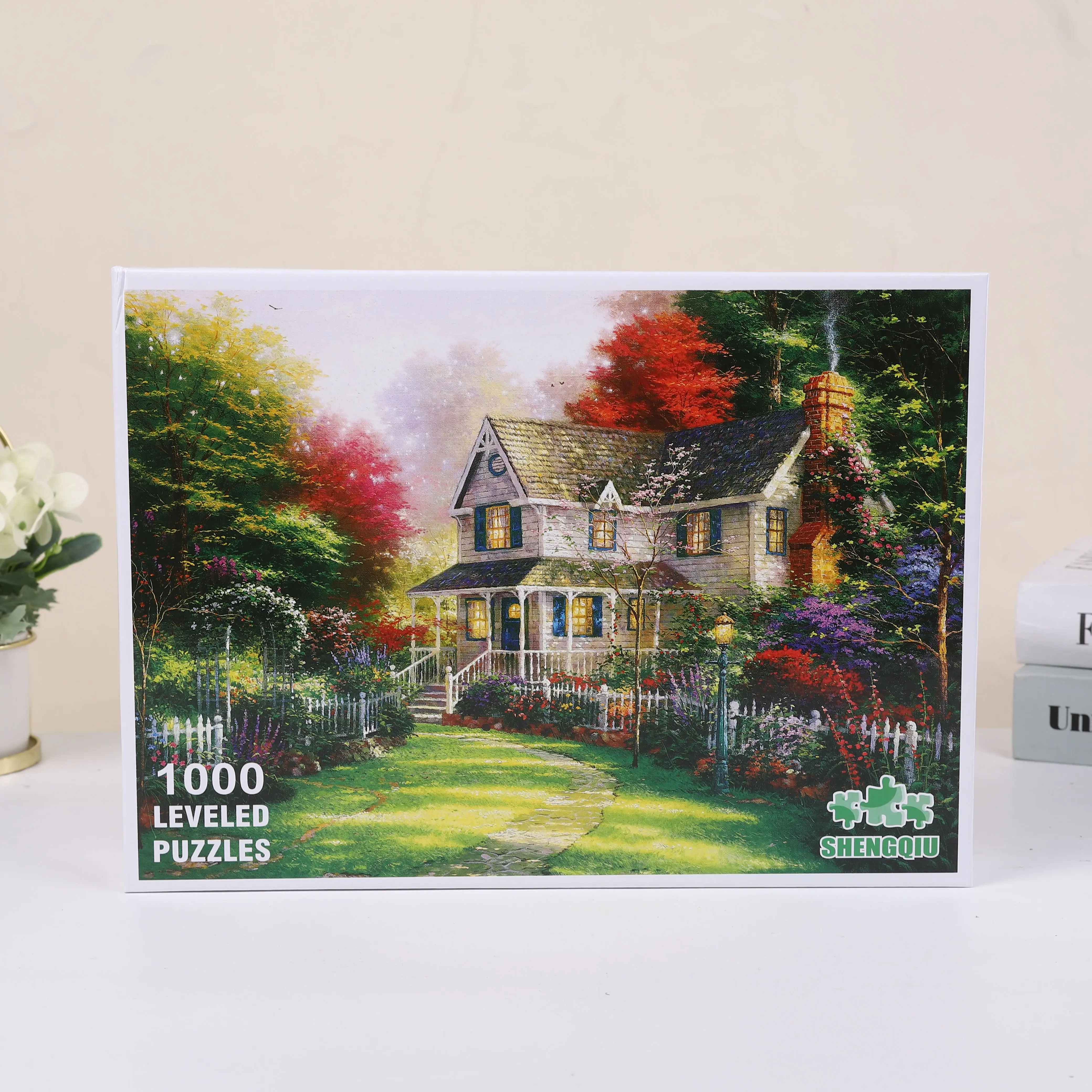 70 سنتيمتر * 50 سنتيمتر 1000 قطعة ريفي فيلا بازل قطع الكبار الإجهاد الإغاثة المشهد الجميل اللوحة لغز ديكور جدران المنزل #2